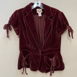 Polo Jeans Co Ralph Lauren short sleeve velvet blazer